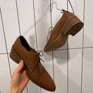 Perfect Dandy Brown Everlane The Modern Oxford Lace Up Shoe Cognac Women's Sz 7